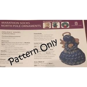 New Marathon Socks North Pole Christmas Ornament Crochet and Knitting Pattern